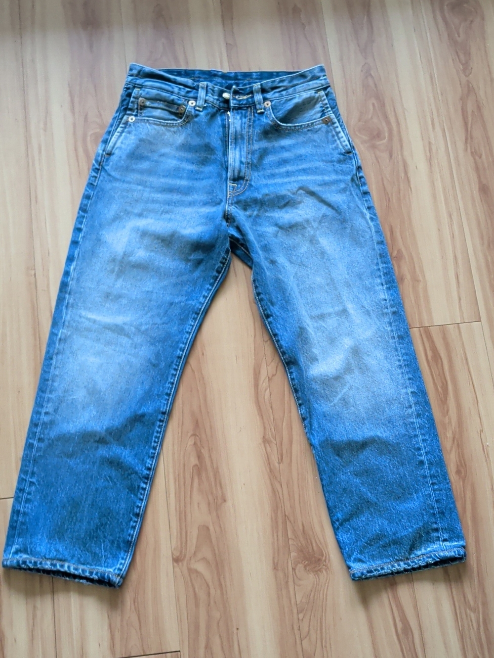 Classic Men's Blue Denim Jeans - Casual Straight Fit